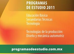 Descargar programa de estudios 2011 secundaria diseño y mecánica automotriz PDF