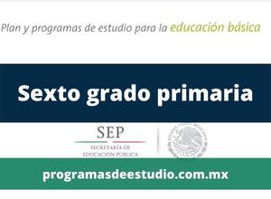 Descargar plan y programa de estudio 2017 sexto grado primaria PDF
