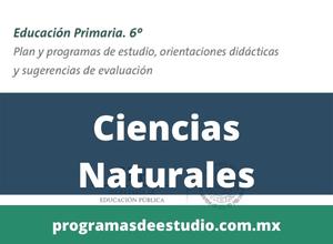 Descargar plan y programa de estudios 2017 ciencias naturales sexto grado primaria PDF