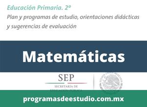 Descargar plan y programa de estudios 2017 matemáticas segundo grado primaria PDF